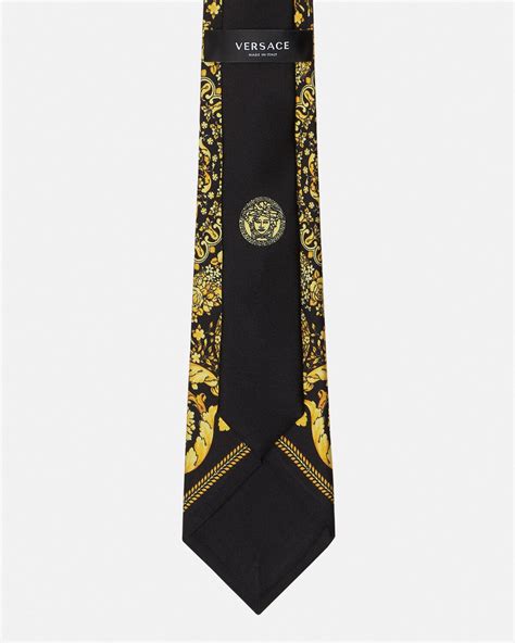 Barocco Silk Tie Black,Print 